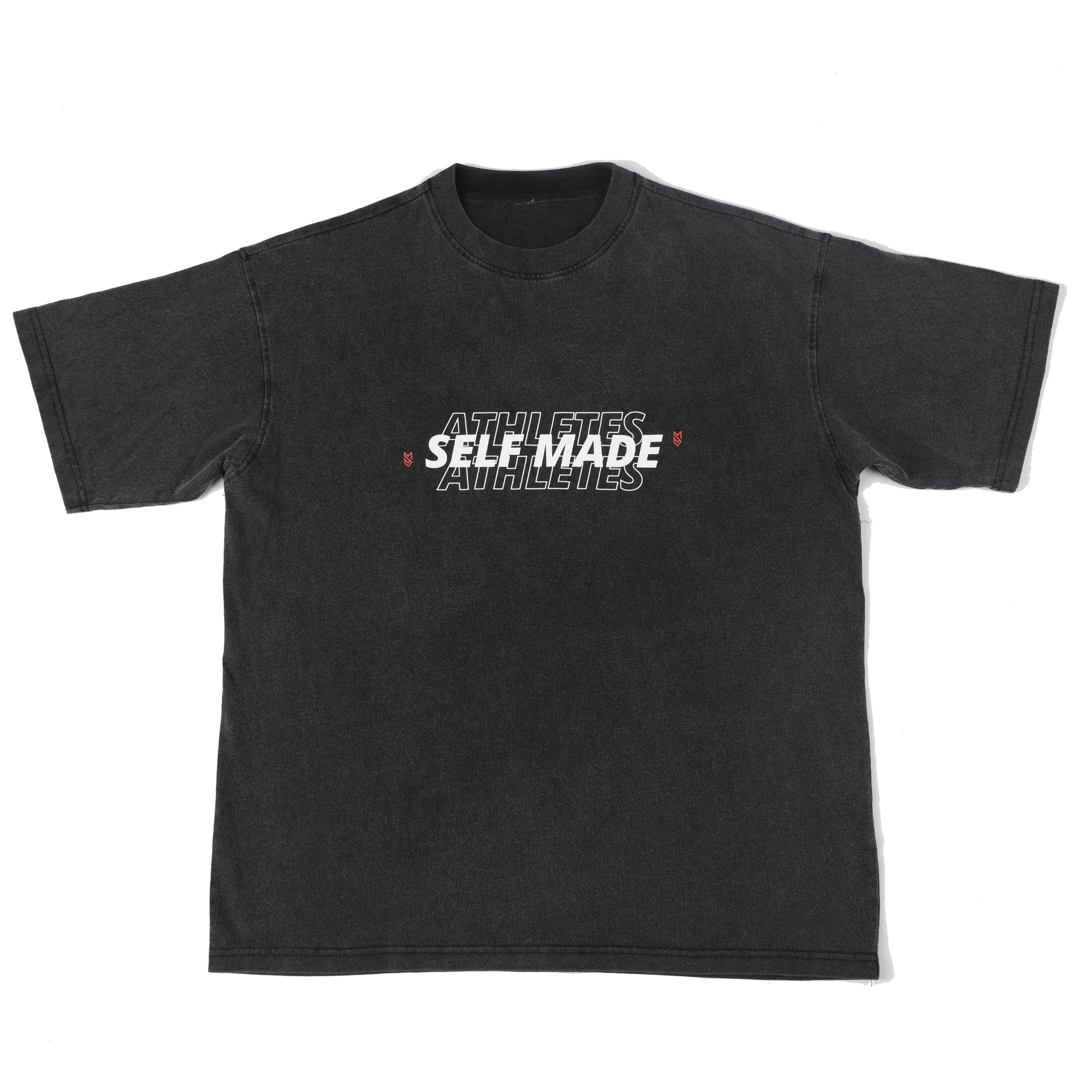 BLACK SELF MADE ATHLETES STATEMENT TEE