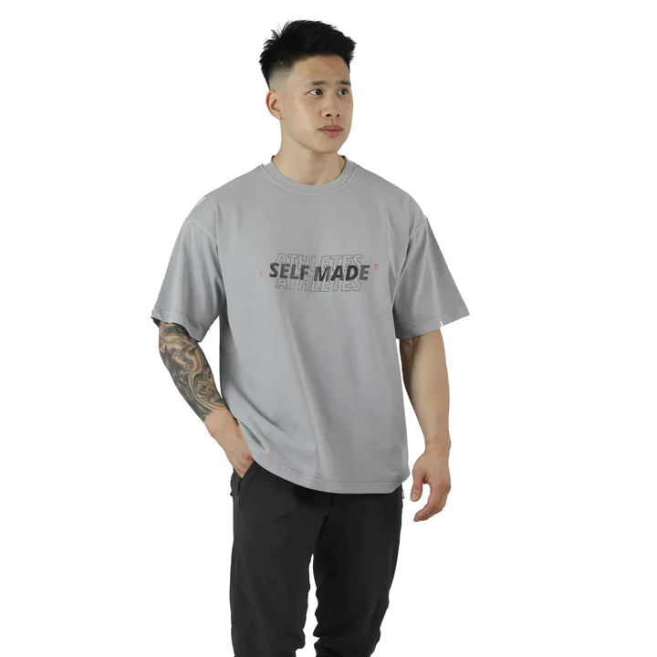 WHITE SELF MADE ATHLETES STATEMENT TEE