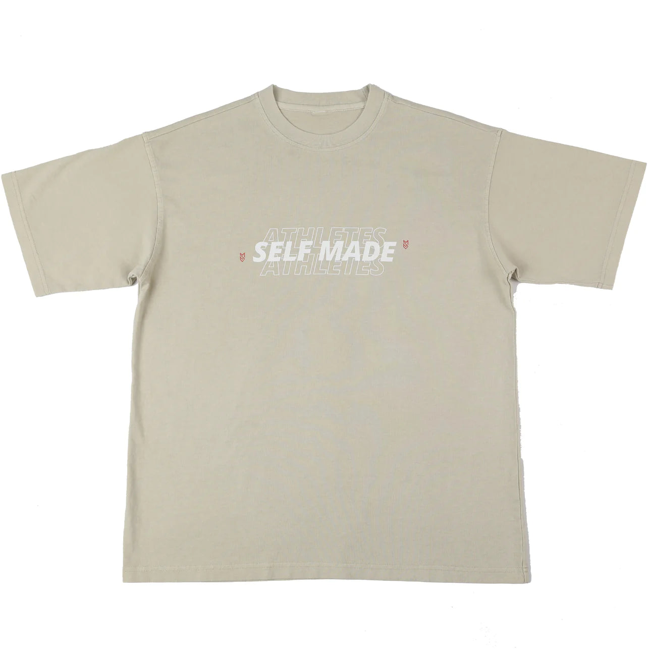 BEIGE SELF MADE ATHLETES STATEMENT TEE