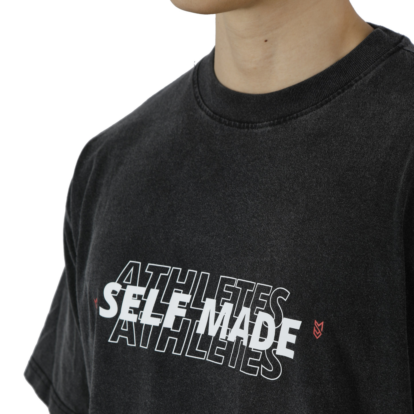 BLACK SELF MADE ATHLETES STATEMENT TEE