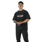 BLACK MONOCHROME SELF MADE ATHLETES STATEMENT TEE